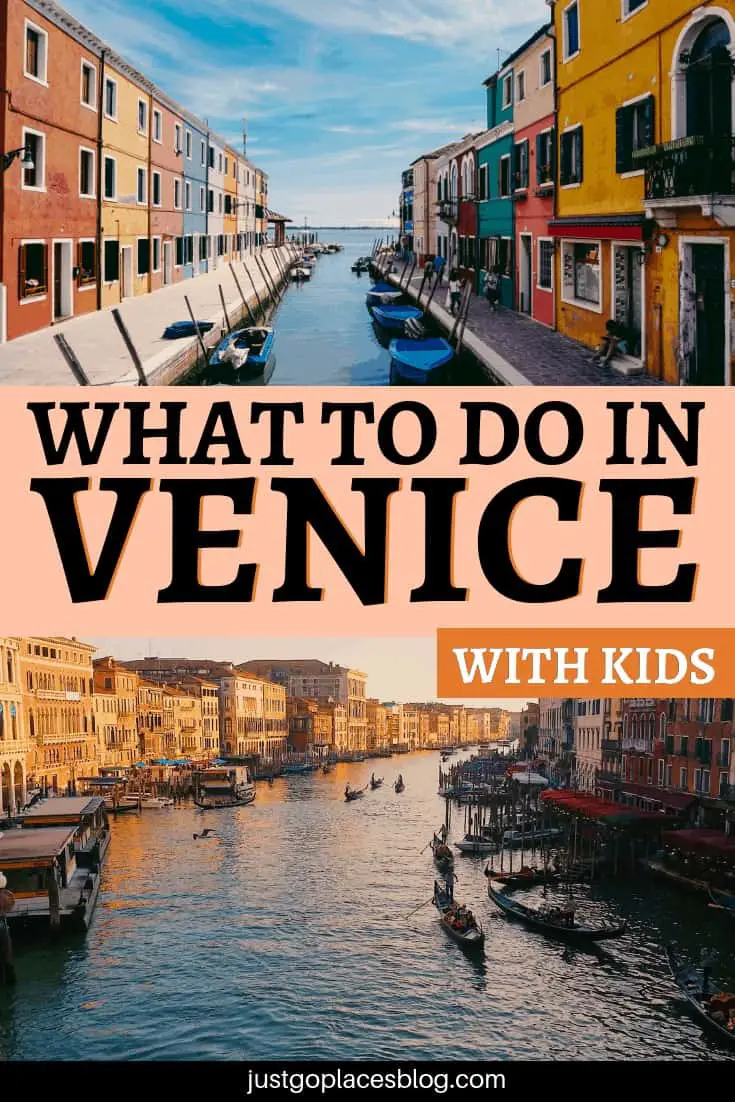 Heading to Venice with kids? They’ll love it! If you’re looking for the best things to do in Venice with children, don’t miss this blog post. What about speeding on a water taxi, spending some time at the Lido Beach, discovering the islands of Burano and Murano and more! Check out what to do in Venice, Italy with the whole family #venice #veniceitaly #venezia #travelwithkids #italy #italytravel #italyvacation