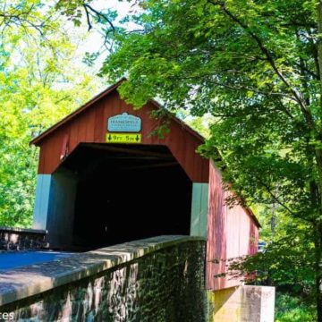 Covered Bridge in Bucks County Pennsylvania