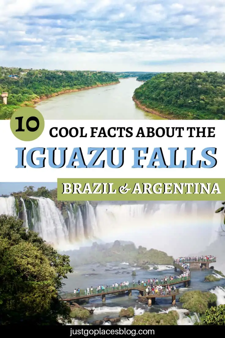 Iguazu Falls are these incredible waterfalls that lie between Brasil and Argentina, a Wonder of the World. Should you visit one side or both? Check out 10 fun facts about the Iguazu Falls in Brazil and Argentina that you probably didn't know! #iguazufalls #argentina #brazil #iguazu