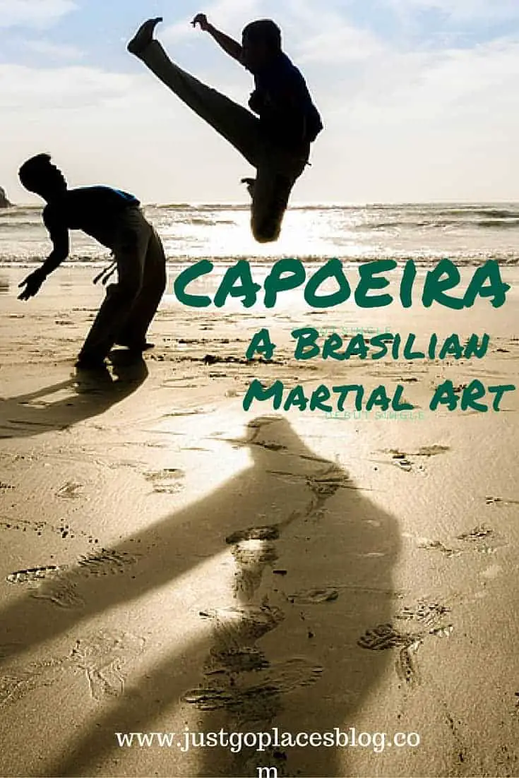 Visiting a capoeira exhibition in Sao Paulo