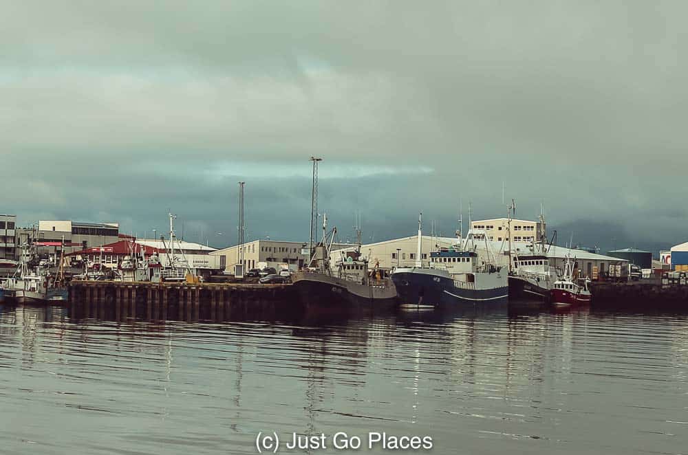 The harbour at Hafnarfjörður Iceland