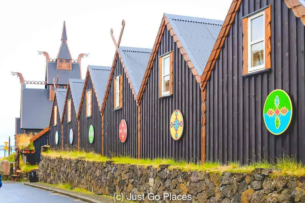 The buildings in the Viking Village complex