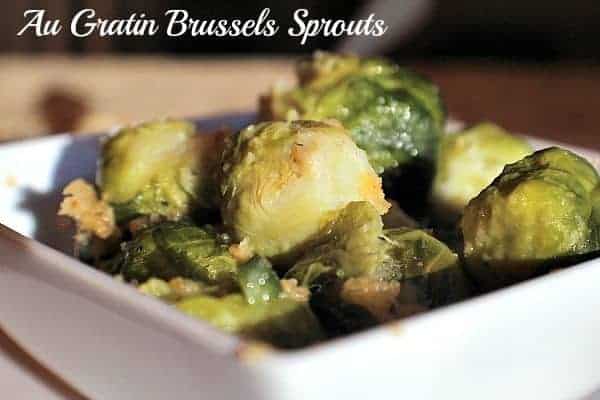 Gratin brussels sprouts