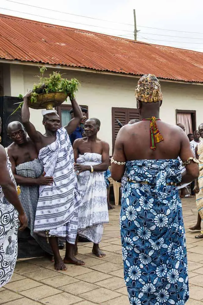 Ghanaians at a market
