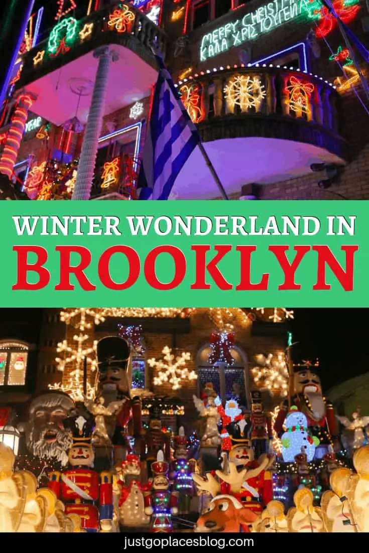 In New York for Christmas and thinking about visiting the Christmas lights at Rockefeller Center? Fuhgettaboudit. In New York City, the spectacle you need to see are the Christmas lights in Brooklyn. Discover why Brooklyn makes for the perfect Winter Wonderland experience. #brooklyn #nyc #winterwonderland #christmaslights