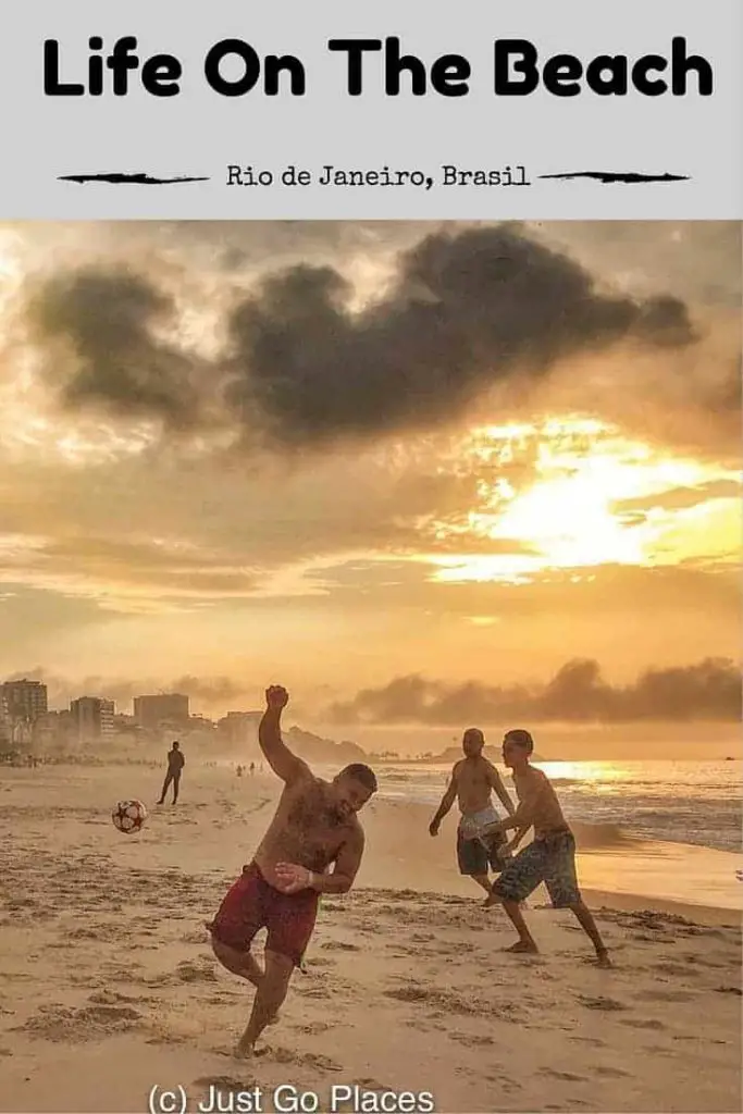 Life on the beach in Rio de Janeiro Brasil