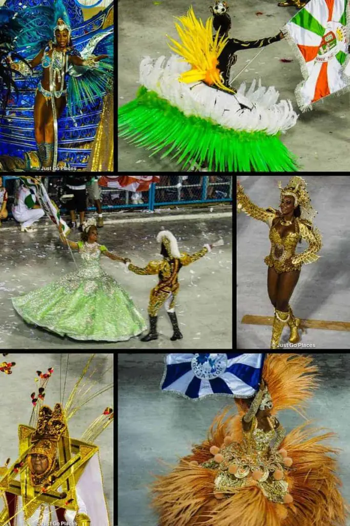 backstage at Rio's Sambadrome Parade