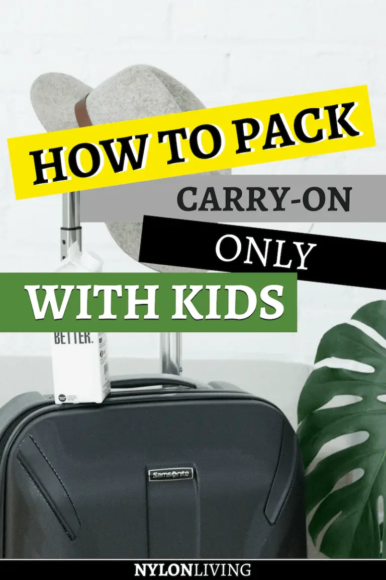 Packing only carryon for a trip with kids