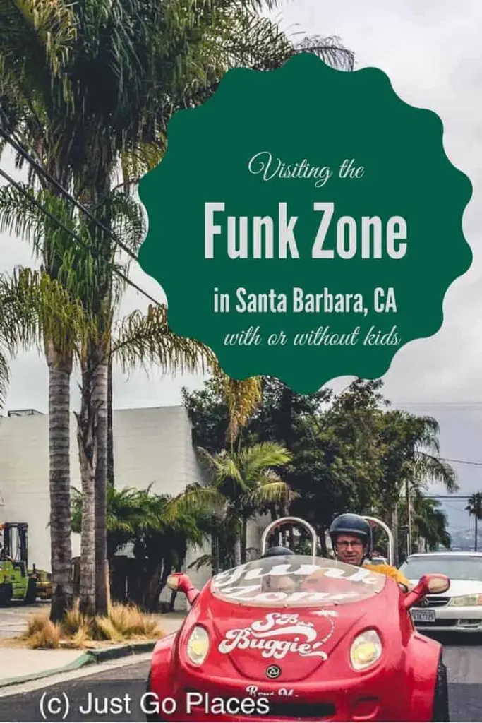 visiting the Funk Zone district in Santa Barbara California