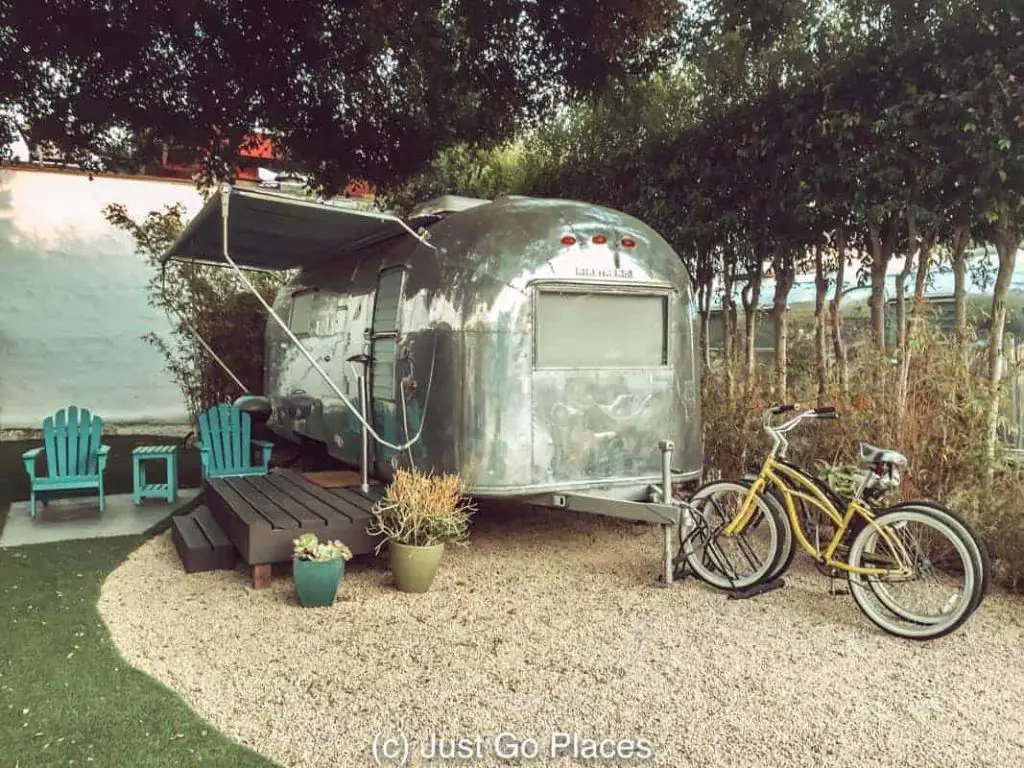 Autocamp Santa Barbara rents out restored vintage Airstreams for tourists.