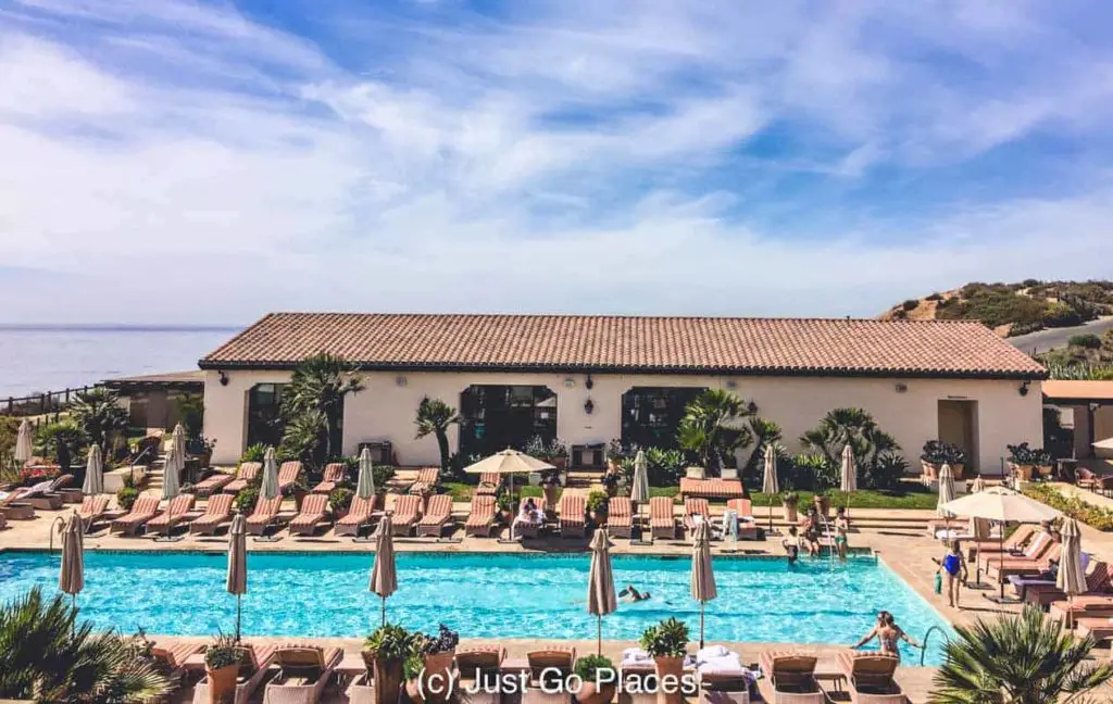 The Terranea Spa pool at Terranea Resort California