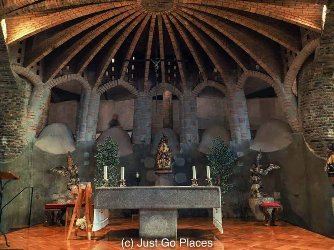 Antoni Gaudi’s Crypt at Colonia Guell, a Catalan Modernist Factory Town