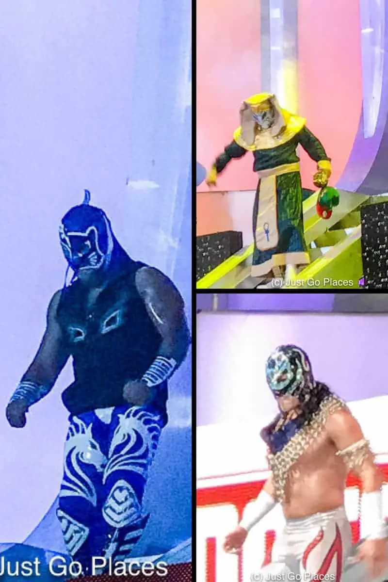 Lucha Libre Costumes at Arena Mexico in Mexico City