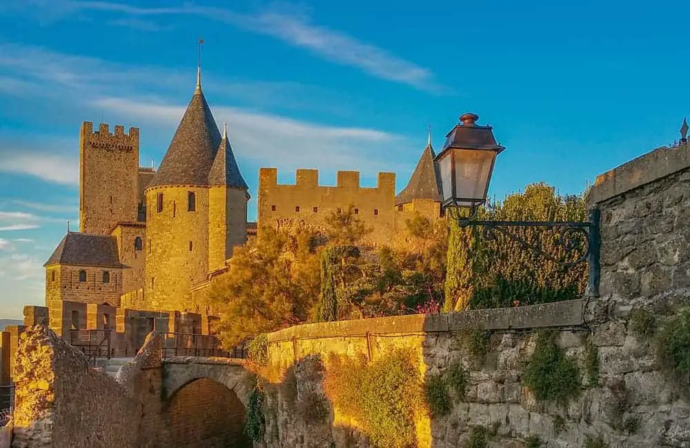The medieval walled city of Carcassone