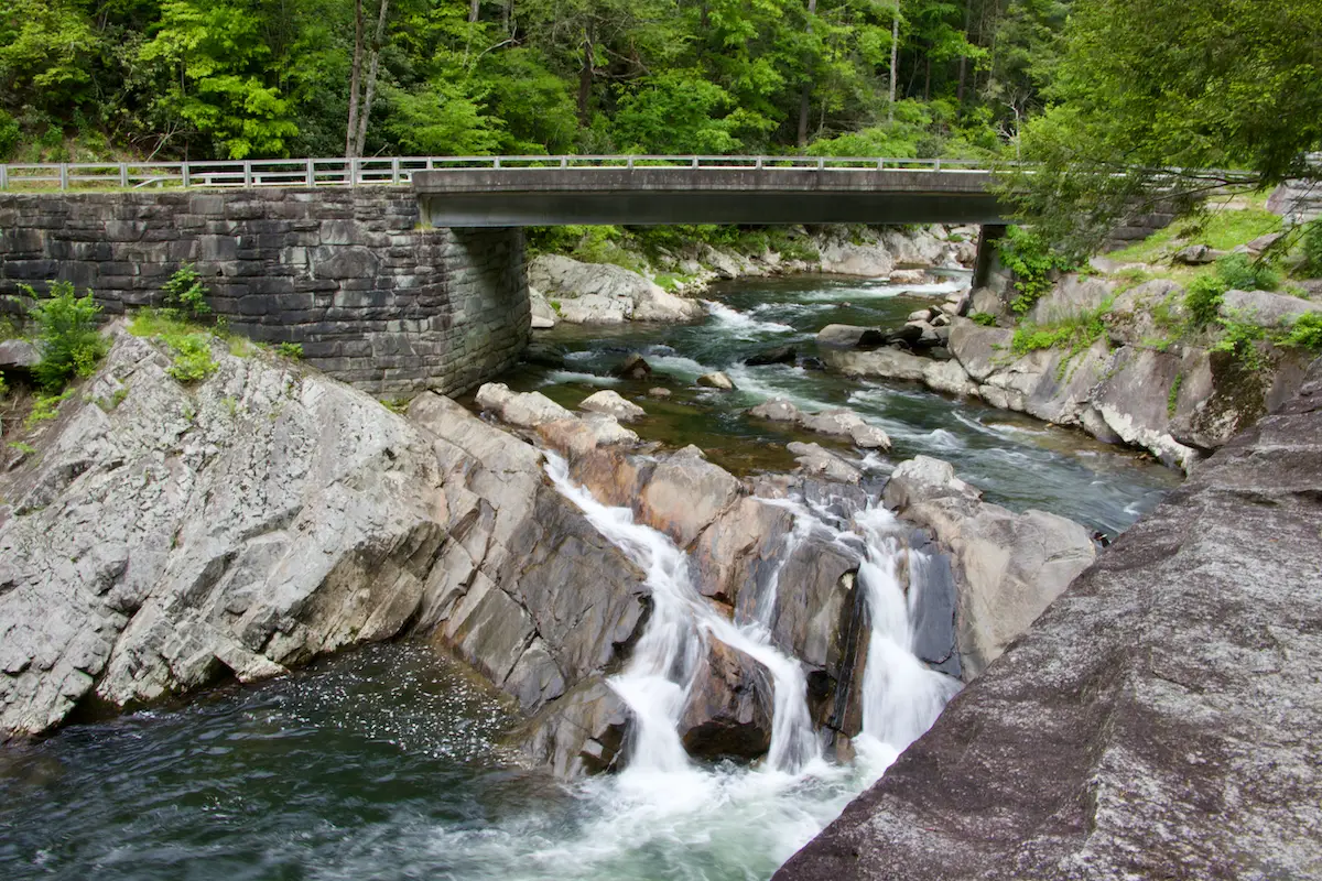 The Sinks water falls in the Smoky Mountains