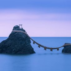 Meoto Iwa are two sacred rocks near the Ise Shrine.