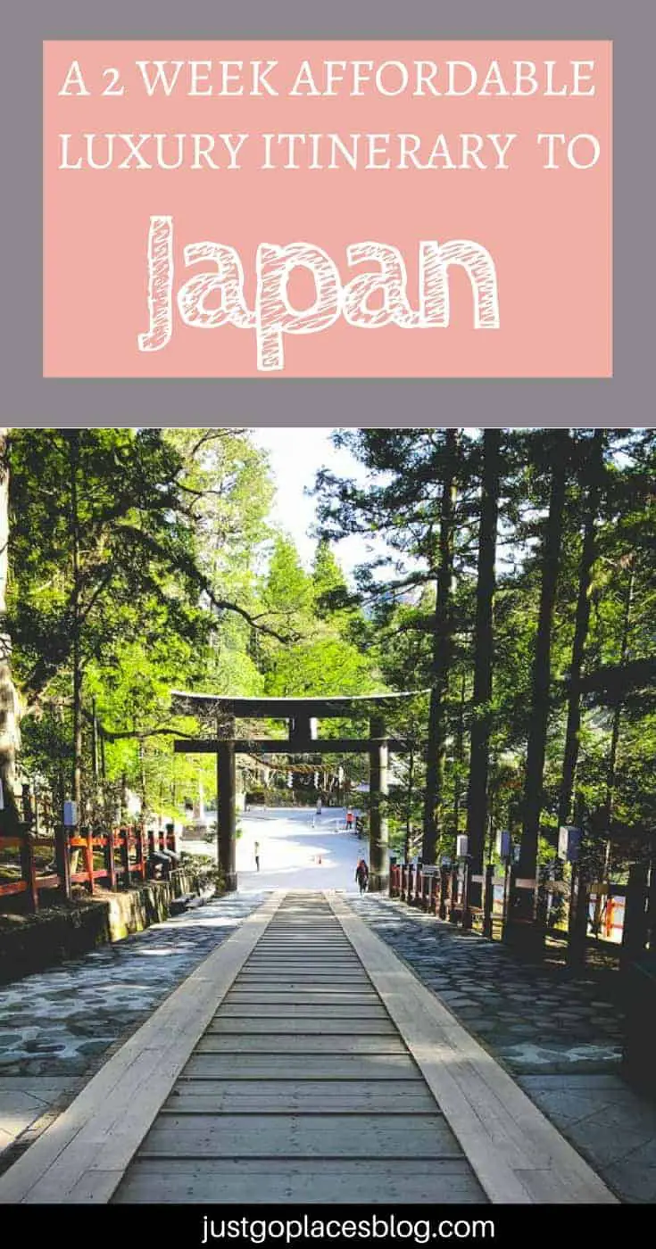 A torii gate to a Shinto shrine in Nikko Tokyo