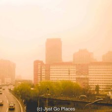 Just another hazy morning in Beijing.