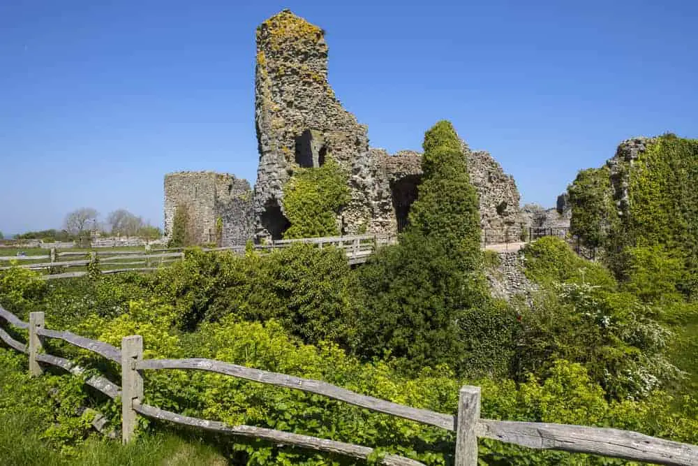 The ruins of Pevensey Castle have seen a mind-boggling 1600 years of history!
