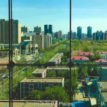 The view of Beijing from the Hotel Eclat.