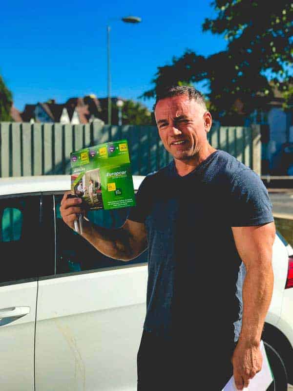 A Europcar UK representative will deliver/pick up the car for free.