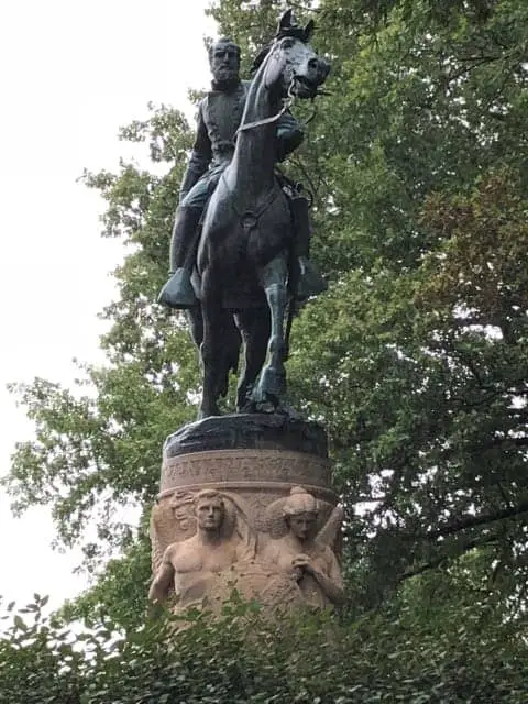 The Stonewall Jackson statute in Jackson Square Charlottesville VA