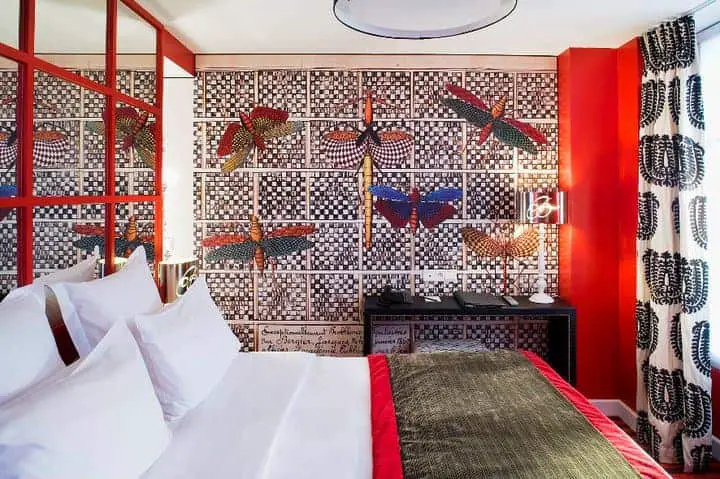 Hotel Bellechasse is one of several hotels in Paris that has been designed by Christian Lacroix.