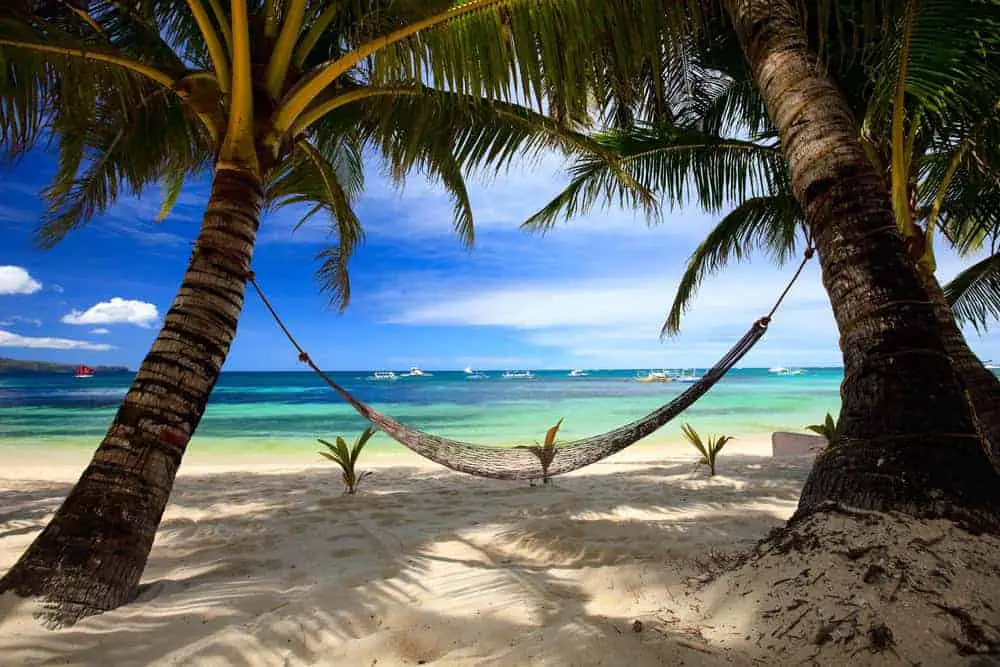 A Boracay beach is the perfect place for a snooze in the sunshine