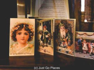The popularity of Victorian Christmas cards took off with the lower cost of postage introduced in 1840.