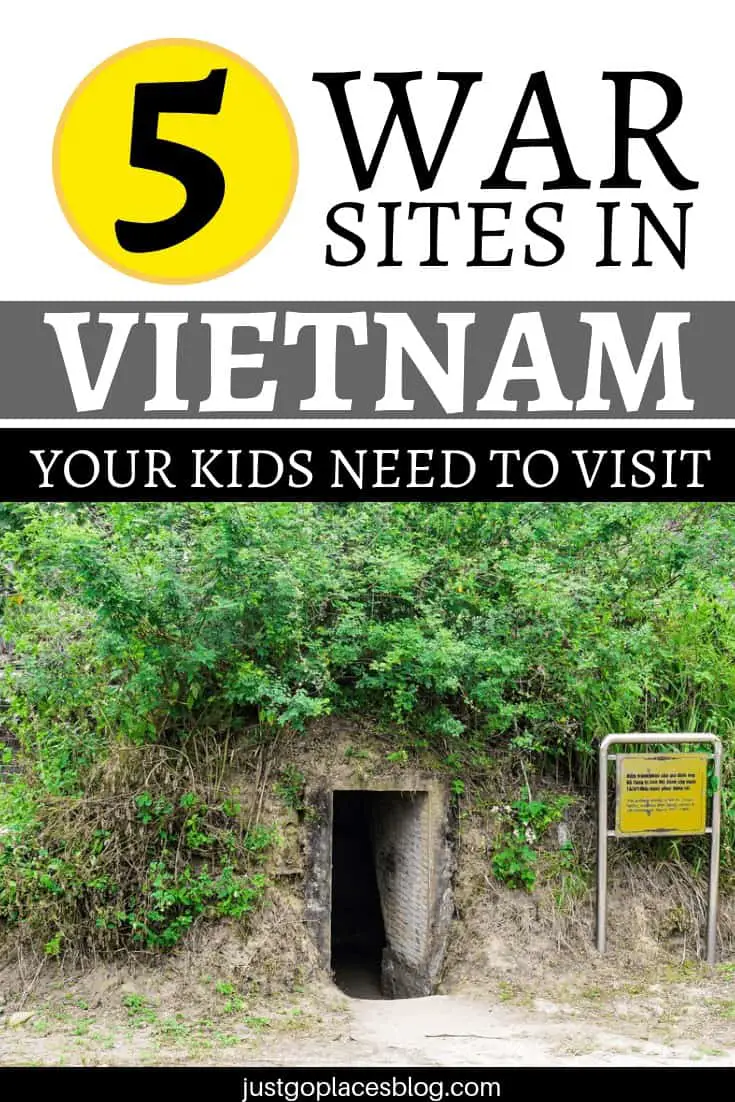 Sure, when you visit Vietnam you can’t miss Halong Bay, the Mekong Delta, as well as eat pho and relax at the beach. But you also need to include in your Vietnam Itinerary these 5 Vietnam War Sites, which include the Cu Chi Tunnels and the War Remnants Museum in Ho Chi Minh. Kids and adults will learn a lot by visiting! #vietnam #war #vietnamwar #vietnammemories #vietnamwarmemories