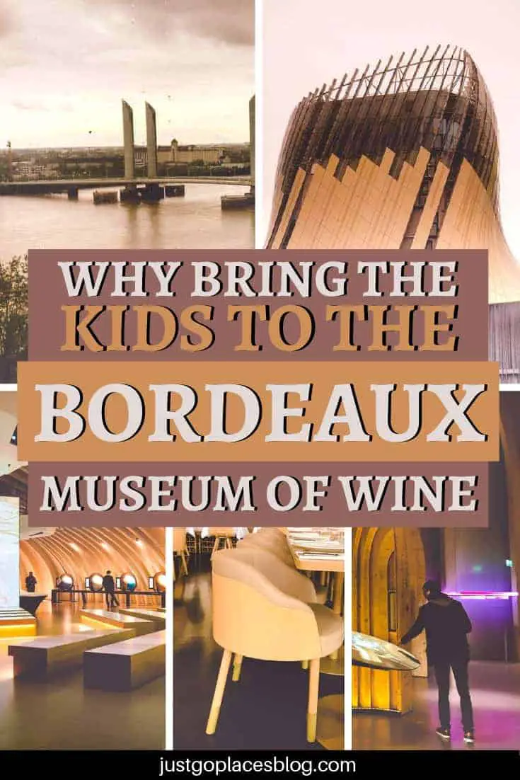 Kids at a wine museum?!? Yes, they’ll love it! The Bordeaux Museum of Wine opened in 2016, and it’s considered the best wine museum in the world, but it’s more. It’s an eclectic edutainment-focussed explanation of wine and its culture, that kids (and adults) love. Check out why visiting it is one of the best things to do in Bordeaux, France, and why bring your kids here. #bordeaux #france #wine #museum #winemuseum #kidfriendly