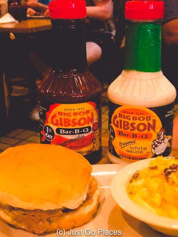 Eating barbecue at Big Bob Gibson is one of the essential things to do in Decatur Alabama 
