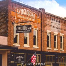 The general store in downtown Lynchburg is where you can buy Jack Daniels merchandise