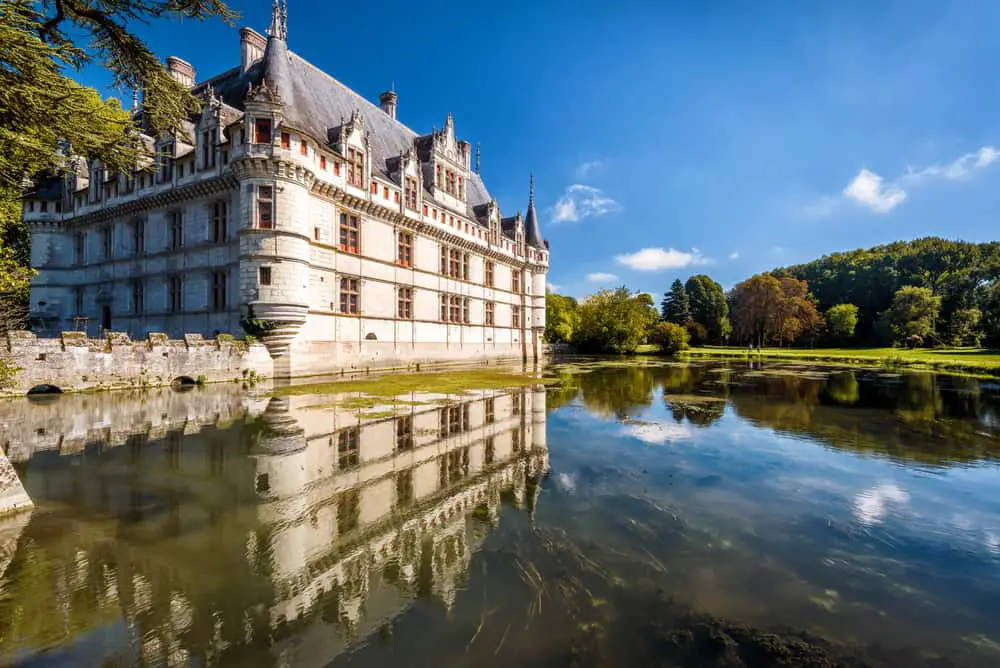 Castle chateau de Azay-le-Rideau, France