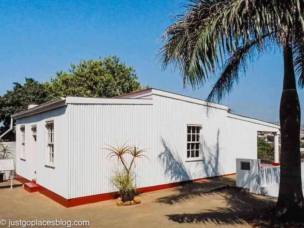 Gandhi’s home in the Phoenix Settlement.