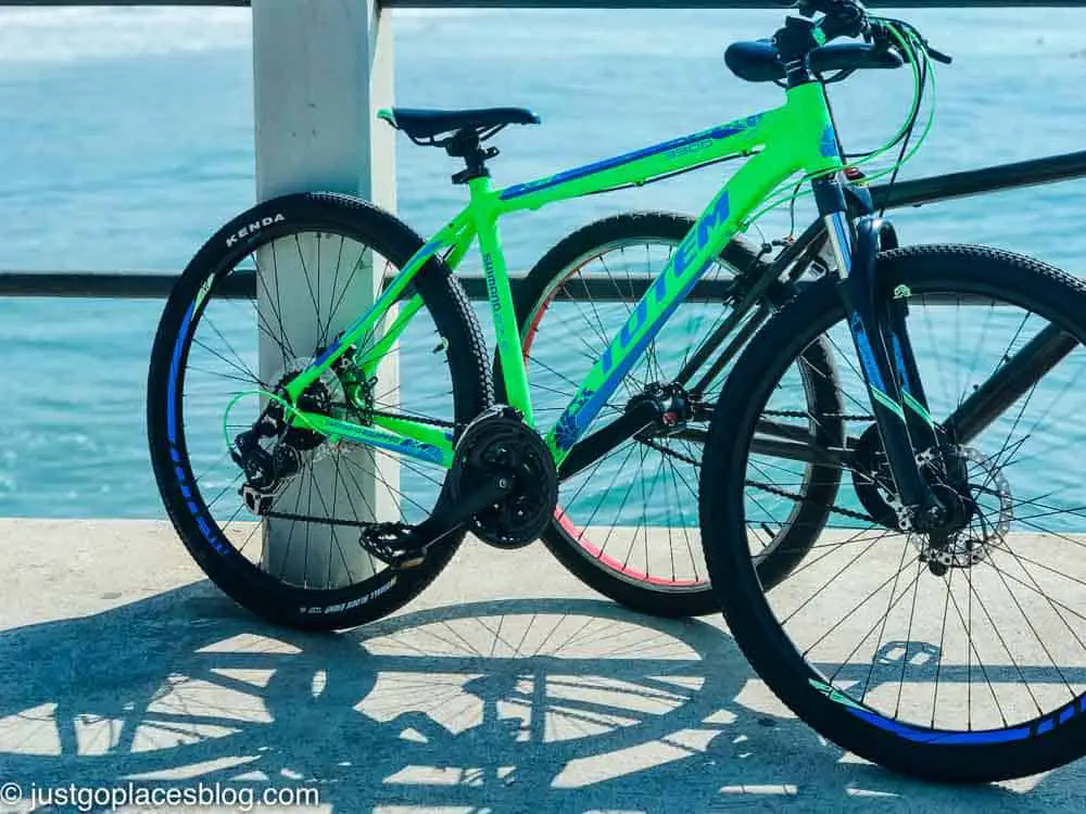 city tour durban bike on a pier