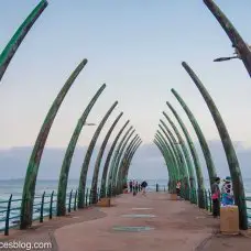 Umhlanga Pier is shaped like a whale’s ribcage