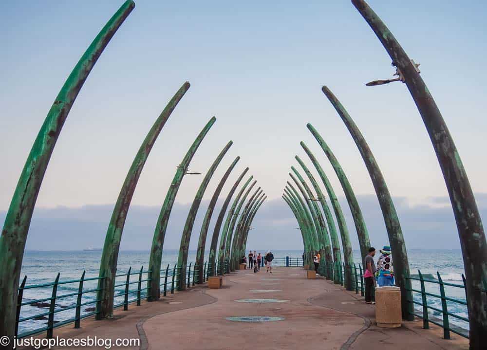 Umhlanga Pier is shaped like a whale’s ribcage