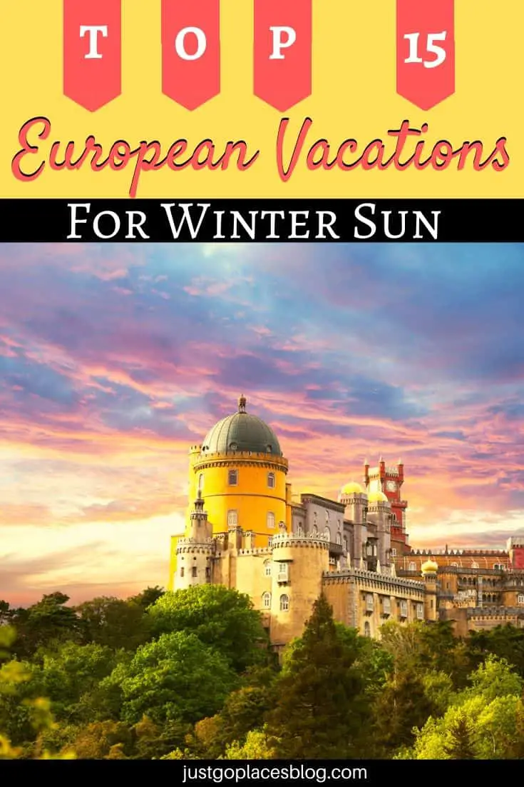 European winter sun