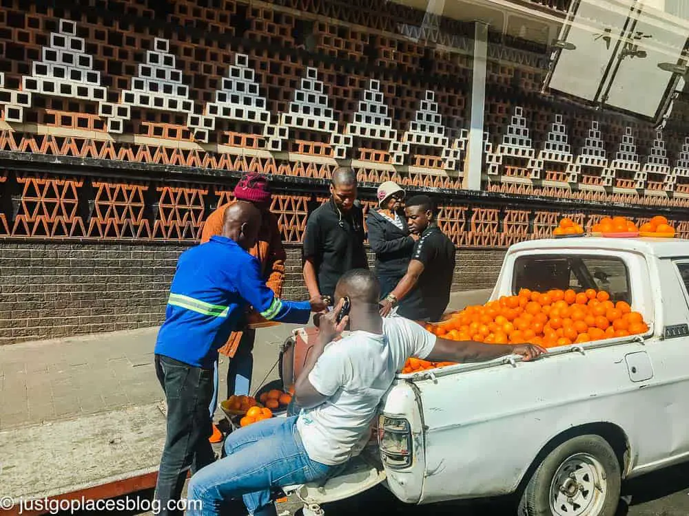 an orange seller