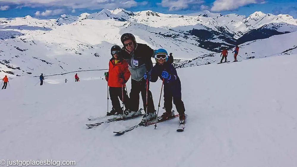 family skiing at Baqueira Beret