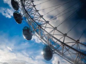 London Eye capsules on outside of wheel