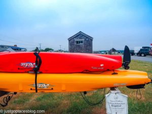 Kayaks at Wellfleet harbor