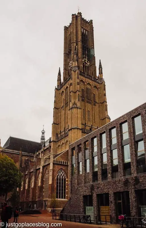 The spire of Eusebius church in Arnhem Netherlands