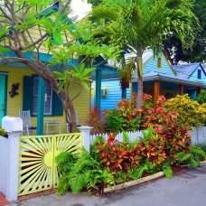 colorful cottages in Key West Florida