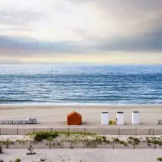 wide sand beach at Cape May in New Jersey