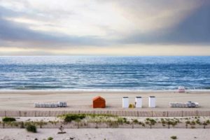 wide sand beach at Cape May in New Jersey
