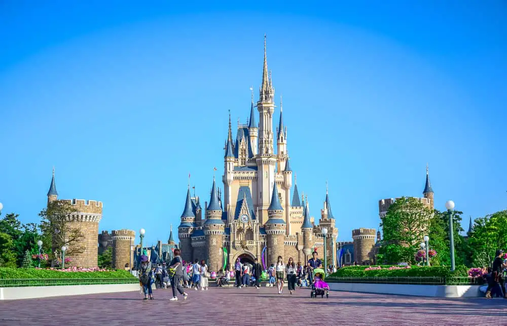 Cinderella castle at Tokyo Disneyland