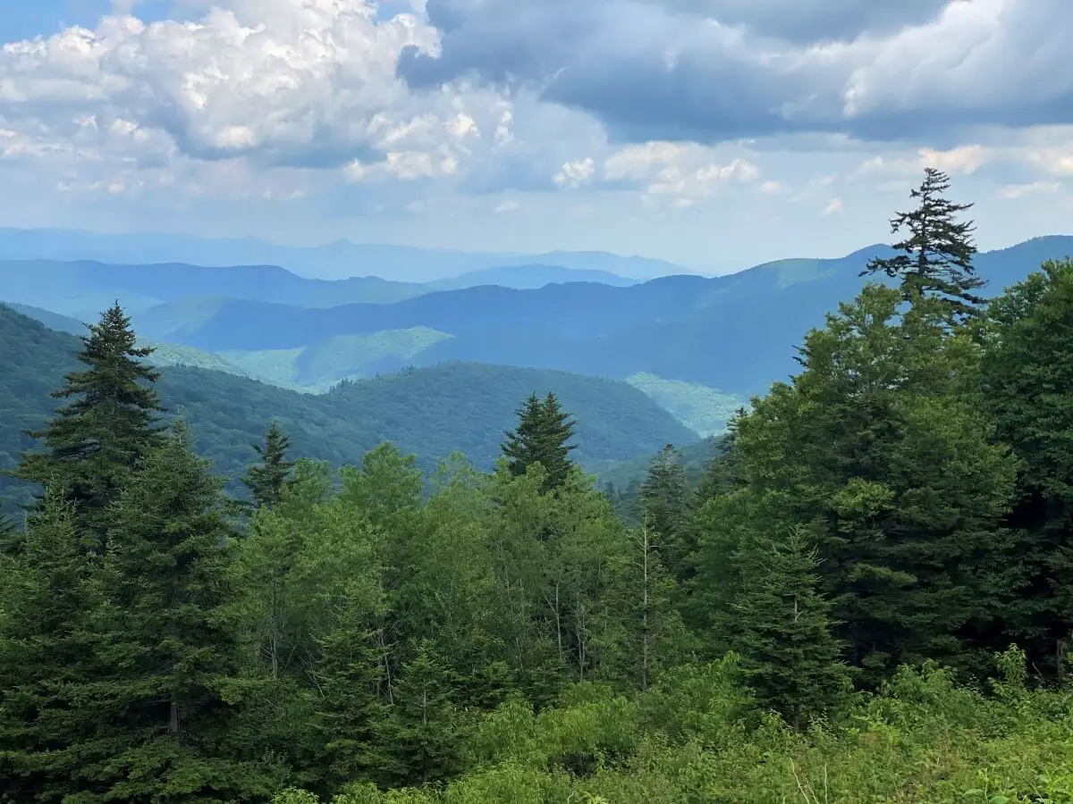 The Smoky Mountains near Asheville