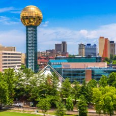 World Fair Park Knoxville, Tennessee, USA downtown at World's Fair Park.